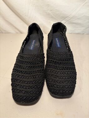 Karen Scott Black women’s Woven mesh Knit Slip-Ons size 6m